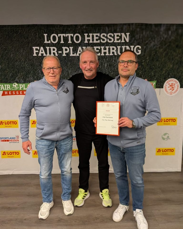 FSV Fernwald bei Fair-Play-Ehrung ausgezeichnet