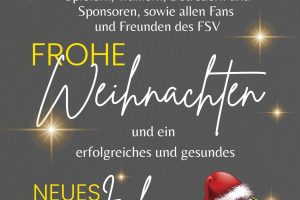 Frohe Weihnachten und einen guten Rutsch!