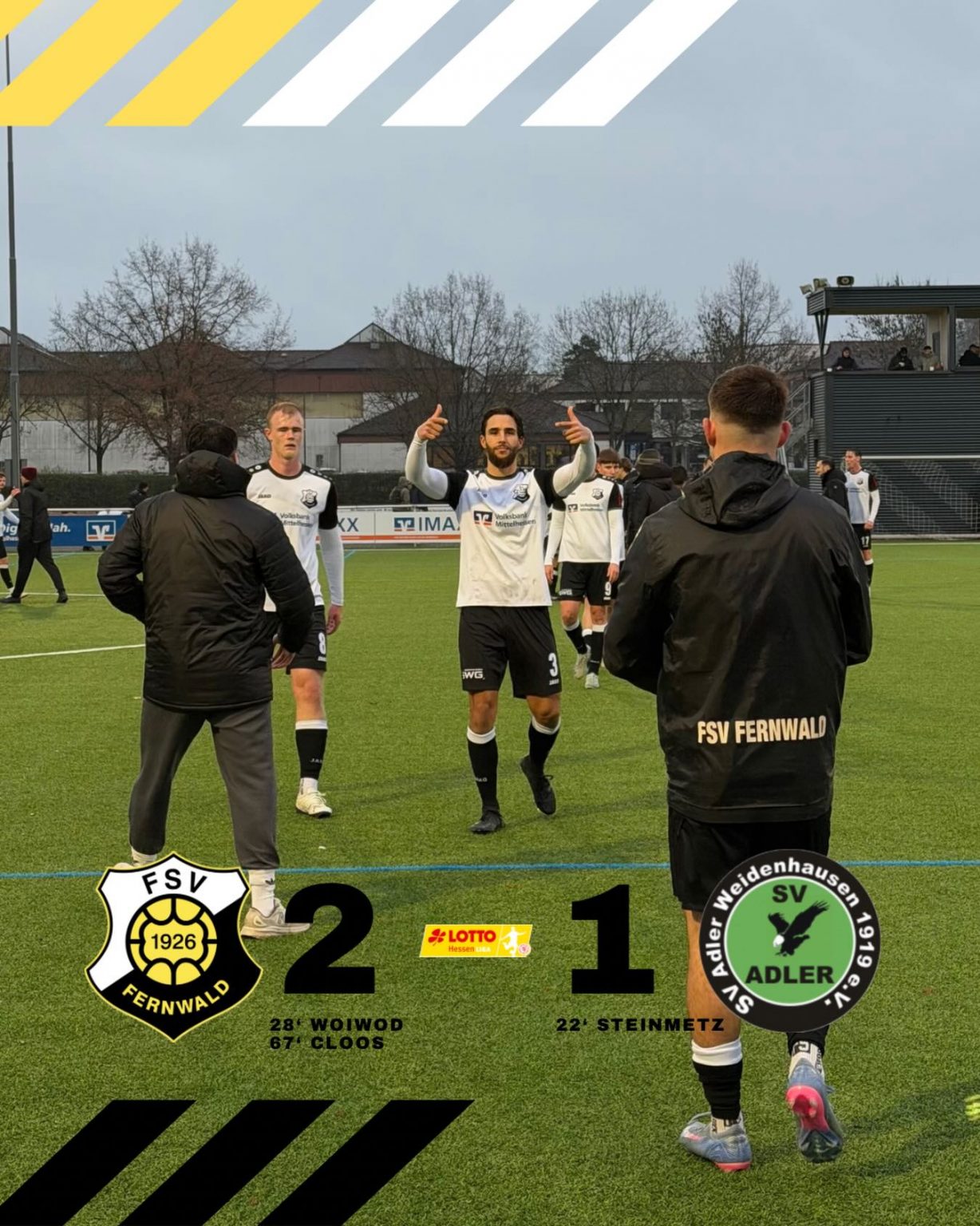 Wir gewinnen unser letztes Heimspiel gegen SV Adler Weidenhausen mit 2:1.