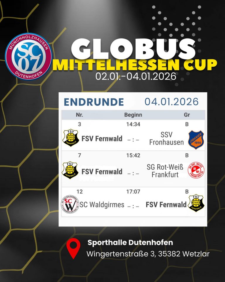 Endrunde beim Globus Mittelhessen Cup