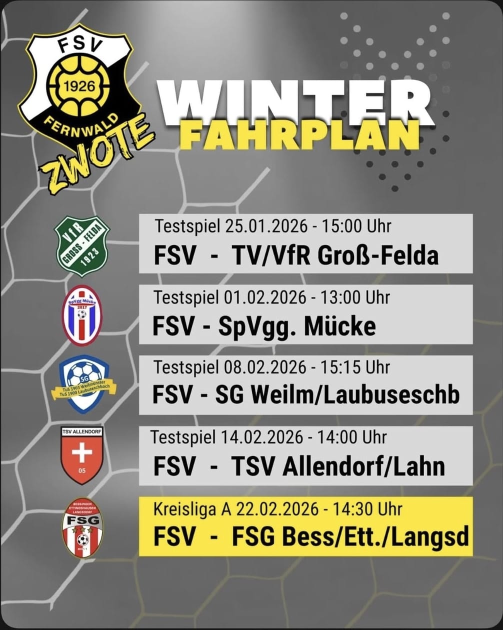 Du betrachtest gerade Vorbereitungsplan-Winter 2026 FSV Fernwald
