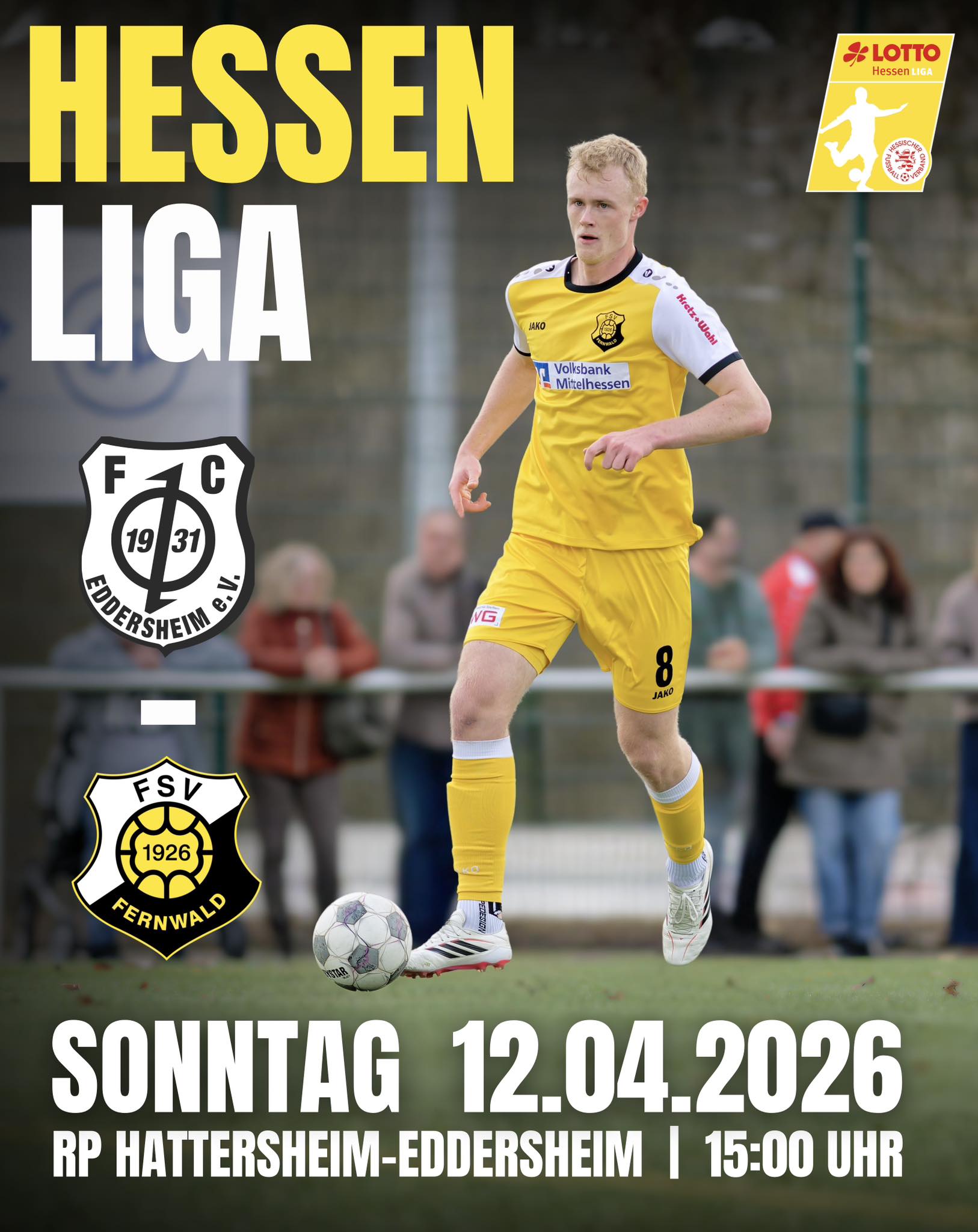 Am kommenden Sonntag steht für den FSV eine echte Bewährungsprobe an. Auswärts beim FC Eddersheim wartet nicht nur der aktuelle Tabellenzweite, sondern auch ein echter Angstgegner auf die Mannschaft von Daniel Steuernagel. Seit dem Wiederaufstieg in die Hessenliga konnte der FSV gegen Eddersheim noch keinen Sieg einfahren. In bislang zehn Begegnungen sprangen lediglich drei Unentschieden heraus. Eine Bilanz, die die Spieler um Woiwod, Tsuda und Co. gerne mit einem Sieg aufbessern wollen. Die Gastgeber konnten am Ostermontag einen überzeugenden 4:1-Erfolg in Weidenhausen feiern und festigten damit Rang zwei in der Tabelle. Allerdings zeigte die Formkurve zuvor leichte Schwankungen: Aus den fünf Spielen davor holte man lediglich vier Punkte. Auch das 1:3 aus dem Hinspiel ist noch präsent. Mann des Tages war Ibrahim Yilmaz mit drei Treffern. Der Führende der Torschützenliste ist jedoch inzwischen nicht mehr im Kader, nachdem er im Winter nach Hummetroth wechselte, dort aber ebenfalls nicht mehr unter Vertrag steht. Los geht’s am Sonntag um 15.00 Uhr in Hattersheim-Eddersheim auf dem Sportgelände an der Staustufe.