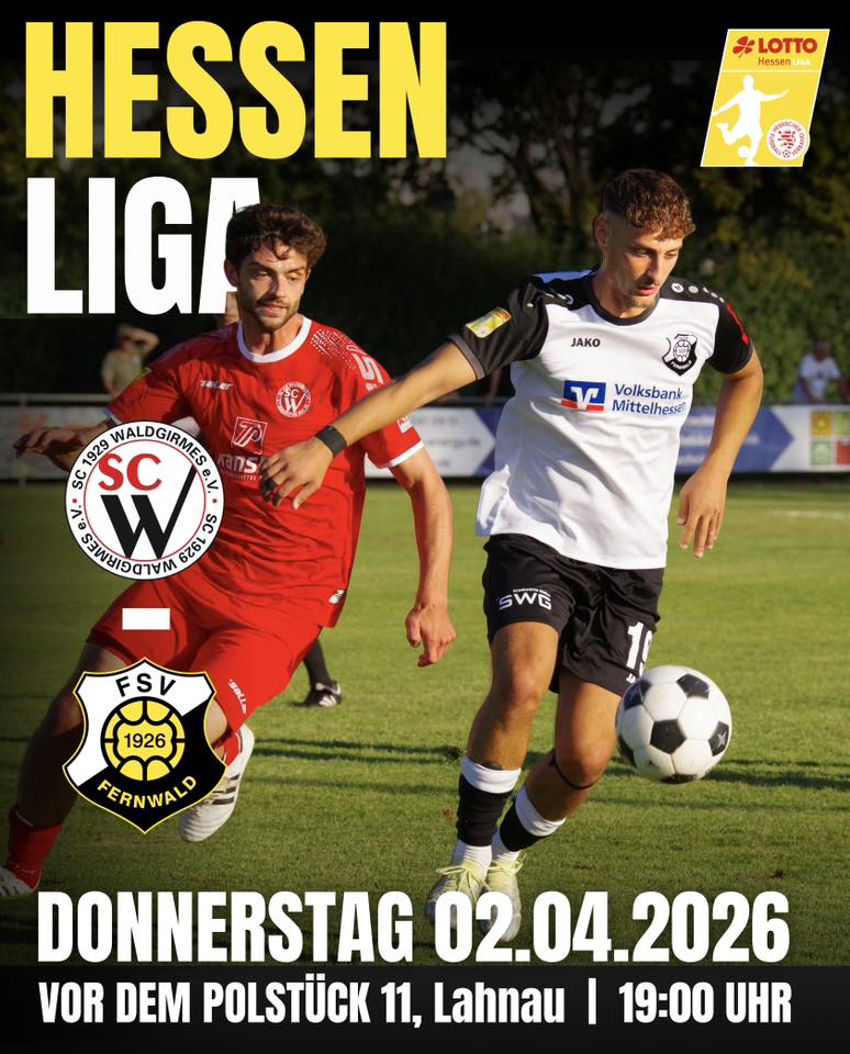 Bereits am morgigen Donnerstag steht für den FSV Fernwald die nächste brisante Aufgabe an. Es geht nach Waldgirmes, zu einem Gegner, der aktuell auf Tabellenplatz 15 steht und damit mitten im Abstiegskampf steckt.