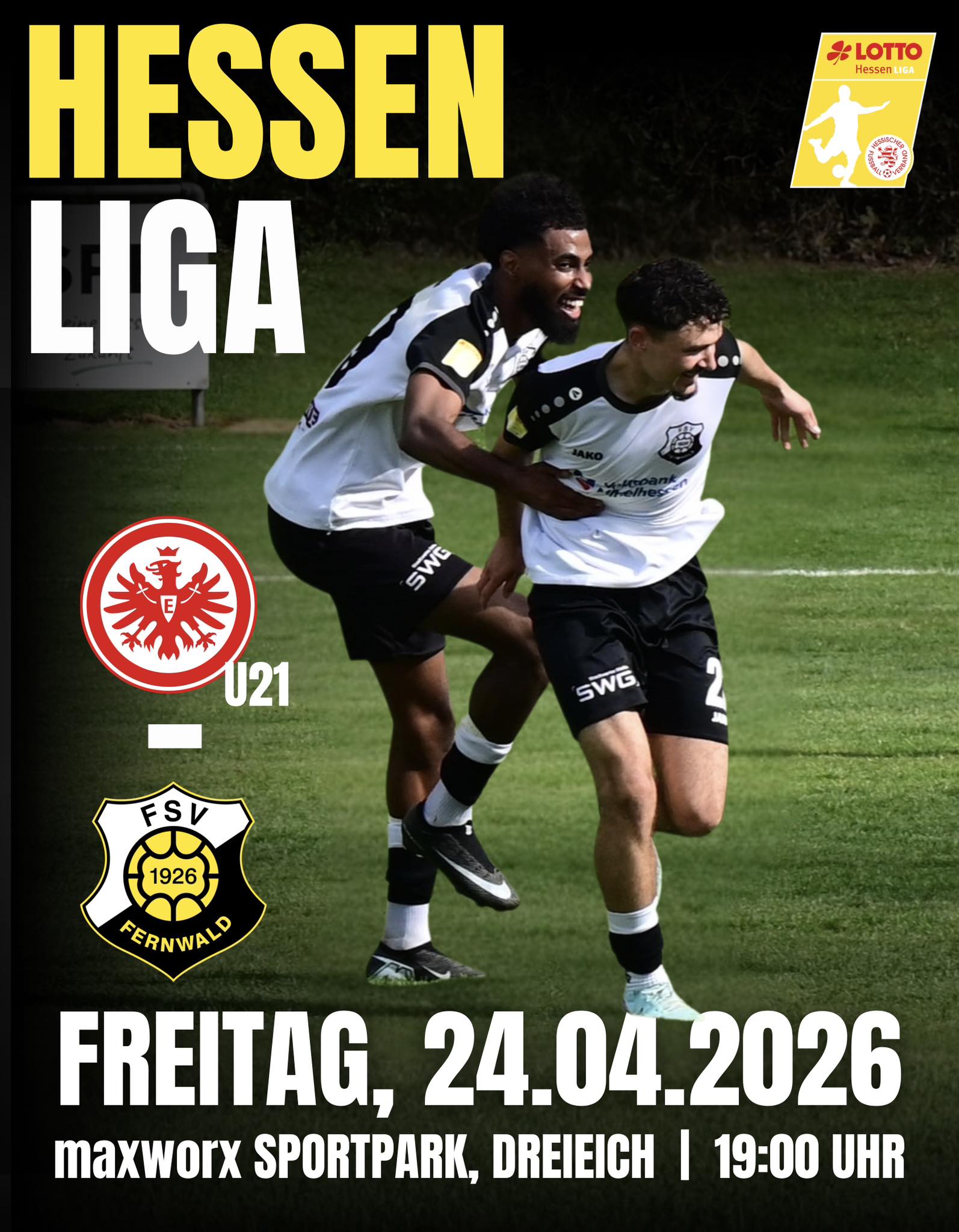 Die Rollen sind klar verteilt. Wenn die U21 von Eintracht Frankfurt auf den FSV Fernwald trifft, prallen ein dominanter Tabellenführer und der Titelträger der vergangenen Saison aufeinander.