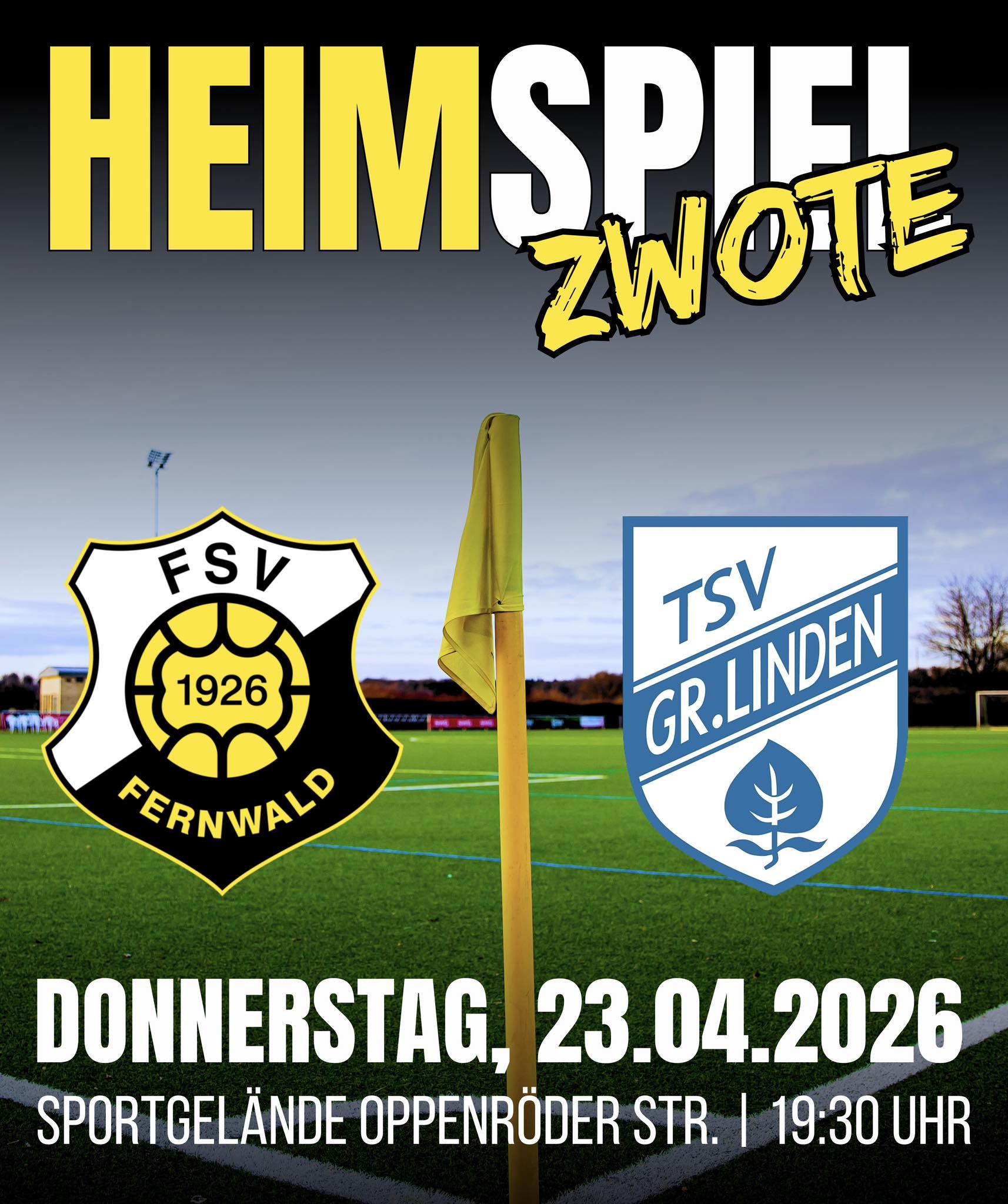 In diesem vorgezogenem Spiel geht es für den TSV Großen-Linden noch um wichtige Punkte im Abstiegskampf.