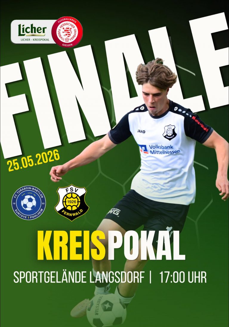 Nach dem Pokalsieg im letzten Jahr gegen Fc Turabdin Babylon Pohlheim steht erneut das Finale an!
