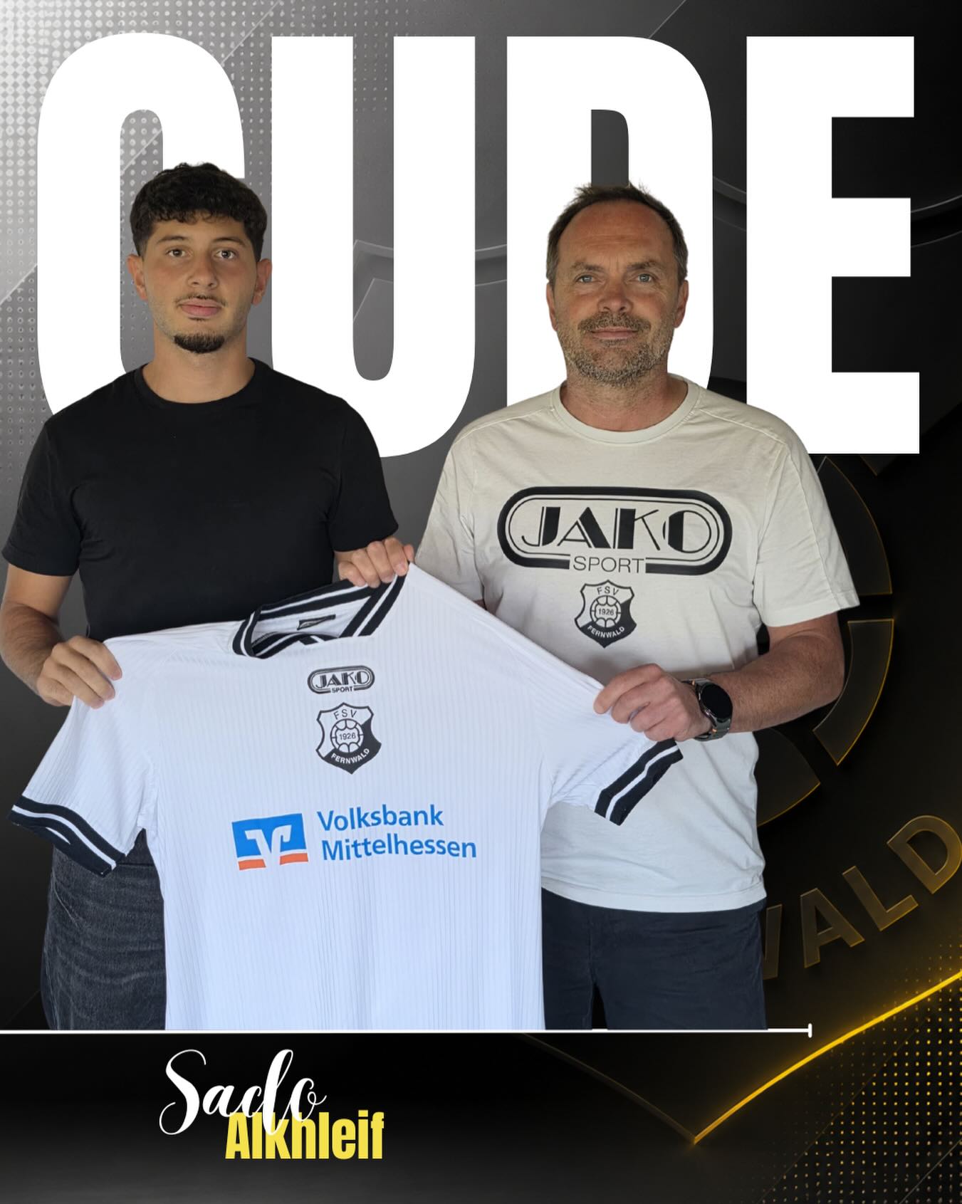 Mit Sado Alkhleif begrüßen wir den nächsten Neuzugang für die Saison 2026/27 beim FSV Fernwald!