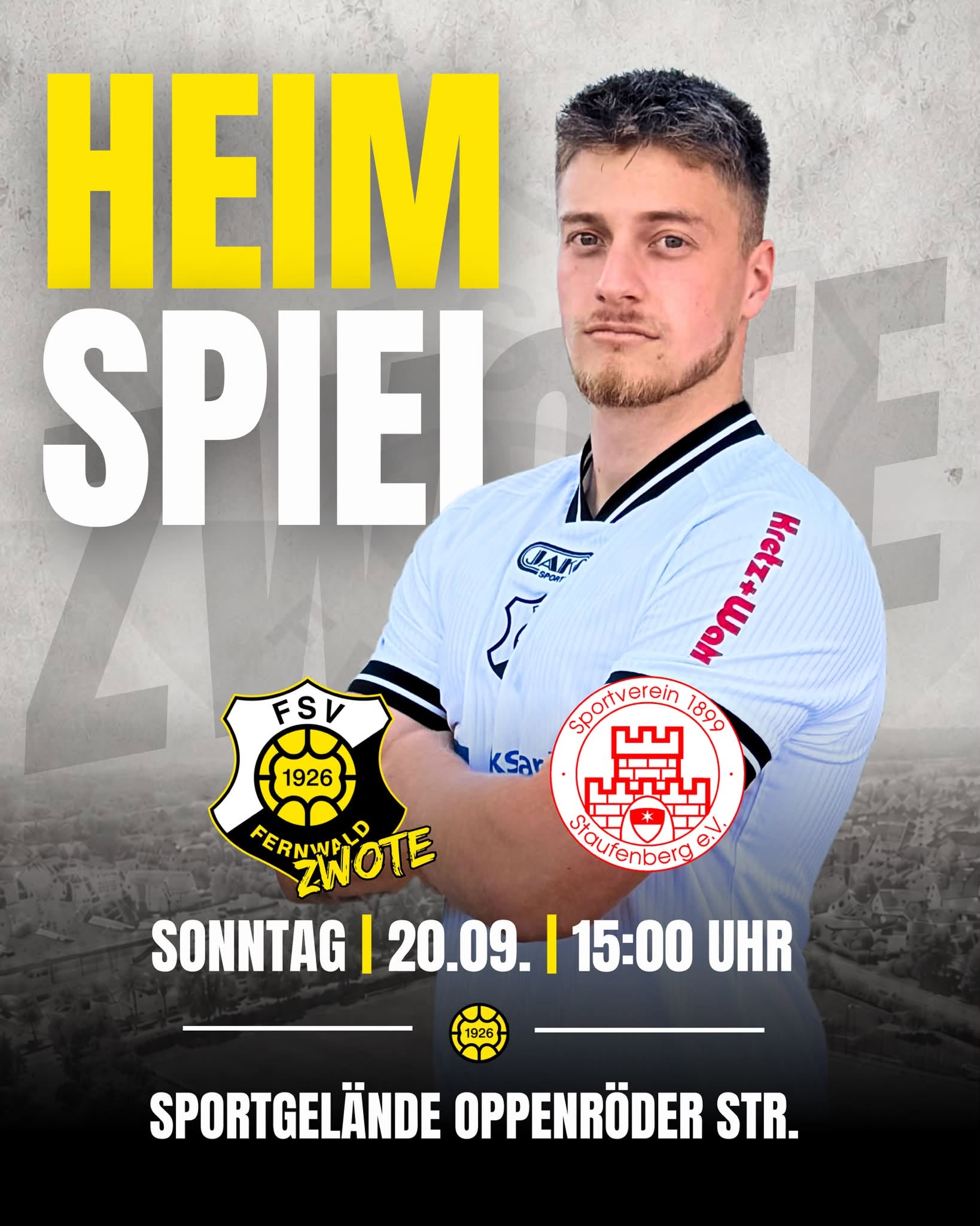 Nach dem unglücklichen Punktverlust am vergangenen Sonntag und der deutlichen Niederlage am Donnerstag, wollen die Spieler um Kapitän Basti Kurz mit einem Sieg wieder in die Erfolgsspur finden. Gegner ist der SV Staufenberg, der aktuell vier Punkte hinter dem FSV liegt.